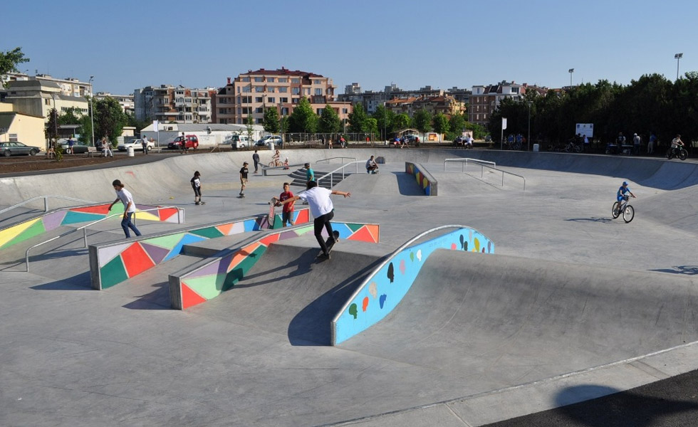 Skate park in Burgas
