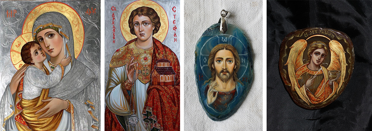 Icons of the Virgin and Child, St. Stephen's and Jesus Christ